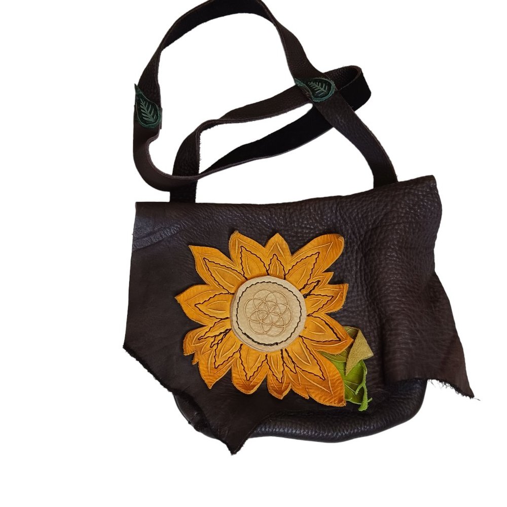 Tread Light  handmade leather purse